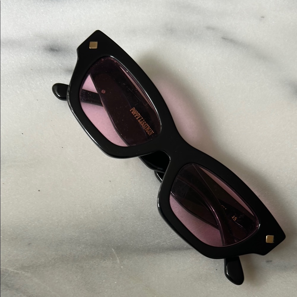Poppy Lissiman Chic Black Sunglasses Modern Accessories